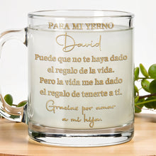 Load image into Gallery viewer, Personalized Custom Glass Mug Unique Gift for Son-in-Law