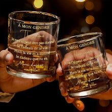 Load image into Gallery viewer, Personalized Custom Whiskey Glass Gift for Son-in-Law with Gold Text