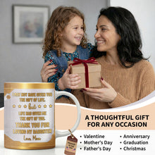 Load image into Gallery viewer, Personalized Gold Monogram Coffee Mug Custom Gift for Son-In-Law