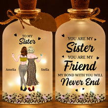 Load image into Gallery viewer, Personalized Short Bottle Light Custom Sister Gift Leopard Print
