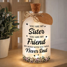 Load image into Gallery viewer, Personalized Short Bottle Light Custom Sister Gift Leopard Print