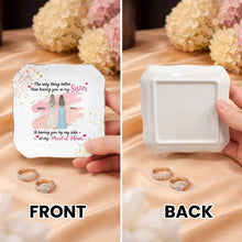 Load image into Gallery viewer, Personalized Lace Jewelry Dish Custom Name Gift for Sister
