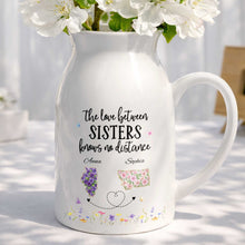 Load image into Gallery viewer, Personalized Ceramic Flower Vase Custom State Map Gift for Sister