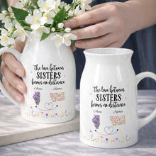 Load image into Gallery viewer, Personalized Ceramic Flower Vase Custom State Map Gift for Sister