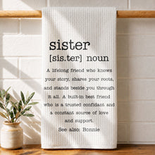 Load image into Gallery viewer, Personalized Dictionary Style Kitchen Towel for Sister Gift