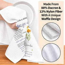 Load image into Gallery viewer, Personalized Kitchen Towel Recipe for Sister-in-law Gift Home