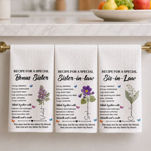Load image into Gallery viewer, Personalized Kitchen Towel Custom Recipe for Sister-in-Law Gift
