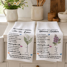 Load image into Gallery viewer, Personalized Kitchen Towel Custom Recipe for Sister-in-Law Gift