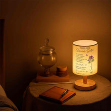Load image into Gallery viewer, Personalized Fabric Lamp Custom Name Floral Butterfly Gift for Sister
