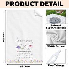 Load image into Gallery viewer, Personalized Kitchen Towel Big Sister Little Sister Gift