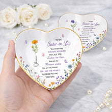 Load image into Gallery viewer, Personalized Heart Jewelry Dish Custom Name Gift for Sister