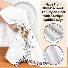 Load image into Gallery viewer, Personalized Kitchen Towel Custom Gift for Sister Love Message
