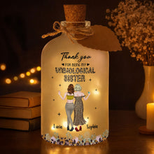 Load image into Gallery viewer, Personalized Frosted Glass Short Bottle Light Bestie Gift
