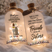 Load image into Gallery viewer, Personalized Frosted Glass Short Bottle Light Bestie Gift