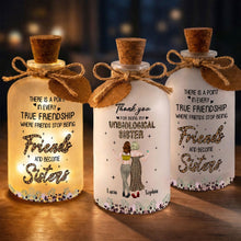 Load image into Gallery viewer, Personalized Frosted Glass Short Bottle Light Bestie Gift