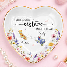 Load image into Gallery viewer, Personalized Heart Shaped Jewelry Dish Custom Name Gift for Sister