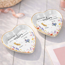Load image into Gallery viewer, Personalized Heart Shaped Jewelry Dish Custom Name Gift for Sister