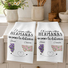 Load image into Gallery viewer, Personalized Kitchen Towel Custom State Art Gift for Sisters