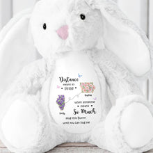 Load image into Gallery viewer, Personalized Plush Stuffed Bunny Custom Name Gift for Sister
