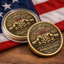Load image into Gallery viewer, Personalized Commemorative Coin Custom Fist Bump Gift for Son