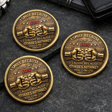 Load image into Gallery viewer, Personalized Commemorative Coin Custom Fist Bump Gift for Son