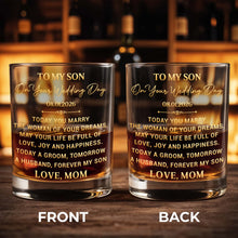 Load image into Gallery viewer, Personalized Whiskey Glass Custom Name Gift for Son Wedding