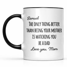 Load image into Gallery viewer, Personalized Accent Mug Custom Message Gift for Dad