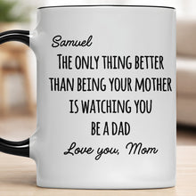 Load image into Gallery viewer, Personalized Accent Mug Custom Message Gift for Dad