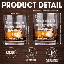 Load image into Gallery viewer, Personalized Custom Whiskey Glass Gift for Dad - 8oz/11oz