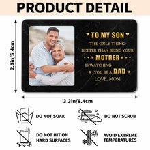 Load image into Gallery viewer, Personalized Aluminum Wallet Card for Son Custom Message Gift