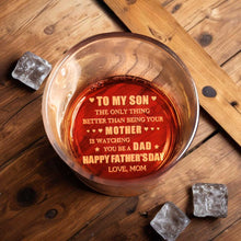 Load image into Gallery viewer, Personalized Engraved Whiskey Glass Unique Gift for Son Dad