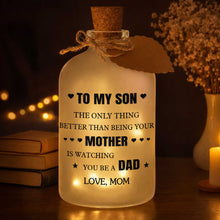 Load image into Gallery viewer, Personalized Short Bottle Light Custom Gift for Son