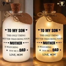Load image into Gallery viewer, Personalized Short Bottle Light Custom Gift for Son