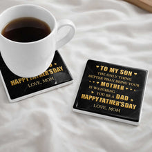 Load image into Gallery viewer, Personalized Ceramic Coaster Custom Message Gift for Son