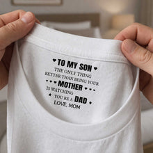 Load image into Gallery viewer, Personalized T-Shirt Custom Inside Neck Print Gift for Son