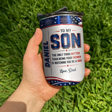 Load image into Gallery viewer, Personalized 10oz Tumbler Custom Name Patriotic Gift for Son