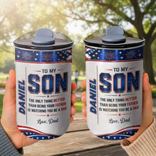 Load image into Gallery viewer, Personalized 10oz Tumbler Custom Name Patriotic Gift for Son