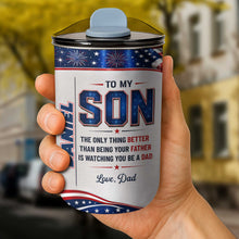 Load image into Gallery viewer, Personalized 10oz Tumbler Custom Name Patriotic Gift for Son