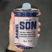 Load image into Gallery viewer, Personalized 10oz Tumbler Custom Name Patriotic Gift for Son