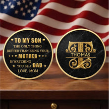 Load image into Gallery viewer, Personalized Commemorative Coin Custom Keepsake Gift for Son