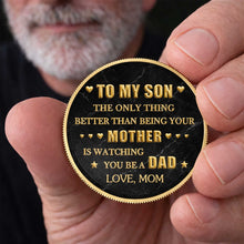 Load image into Gallery viewer, Personalized Commemorative Coin Custom Keepsake Gift for Son
