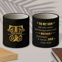 Load image into Gallery viewer, Personalized Leather Pen Holder Custom Name Gift for Dad