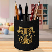 Load image into Gallery viewer, Personalized Leather Pen Holder Custom Name Gift for Dad