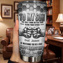 Load image into Gallery viewer, Personalized 20oz Stainless Steel Tumbler Gift for Son - Father's Day