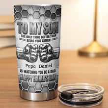 Load image into Gallery viewer, Personalized 20oz Stainless Steel Tumbler Gift for Son - Father's Day