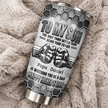 Load image into Gallery viewer, Personalized 20oz Stainless Steel Tumbler Gift for Son - Father's Day