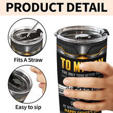 Load image into Gallery viewer, Personalized Stainless Steel Tumbler for Son - Custom 20oz Gift Idea for Father's Day