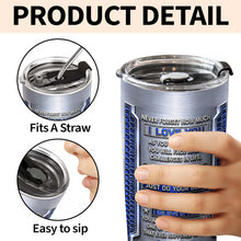 Load image into Gallery viewer, Personalized Stainless Steel Tumbler Custom Gift for Son