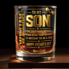 Load image into Gallery viewer, Personalized Whiskey Glass Custom Name Gift for Dad