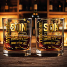 Load image into Gallery viewer, Personalized Whiskey Glass Custom Name Gift for Dad